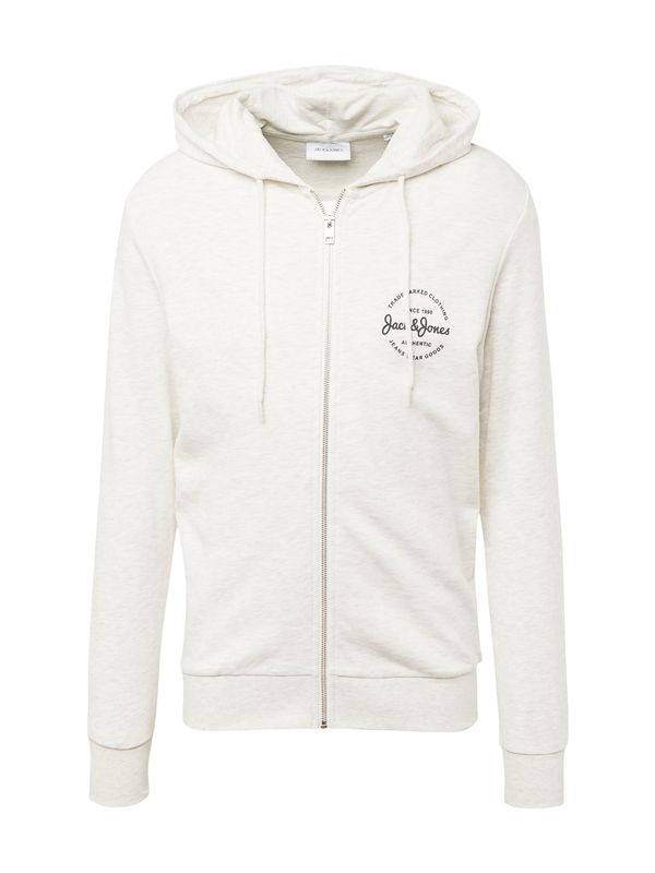 JACK & JONES JACK & JONES Суичъри с качулка 'FOREST'  черно / бяло