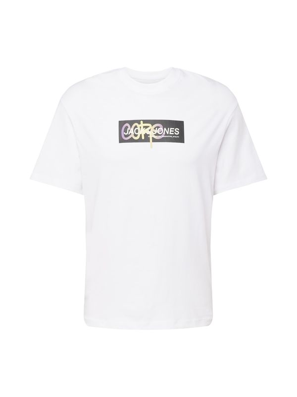 JACK & JONES JACK & JONES Тениска 'AOP'  светложълто / лилав / черно / бяло