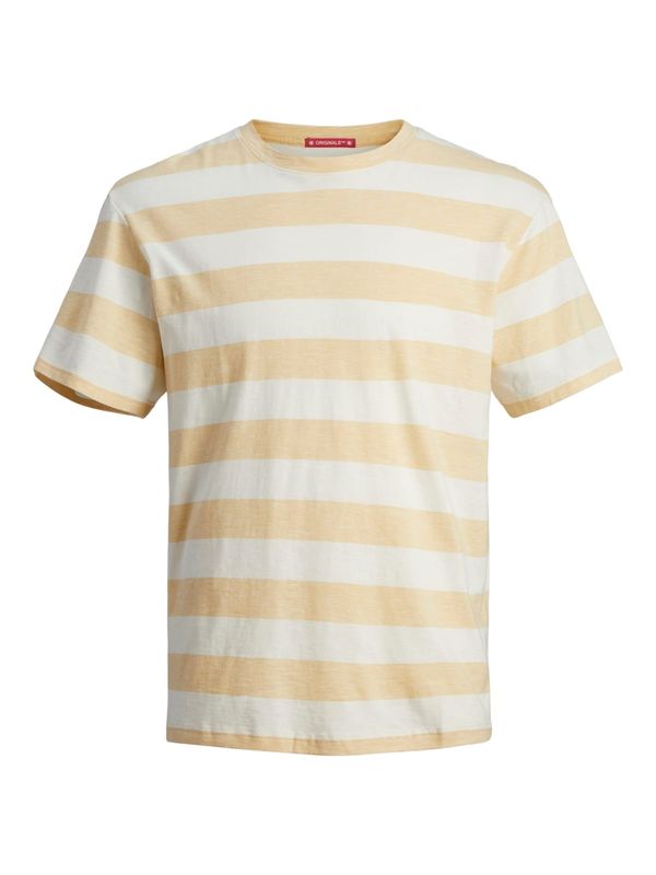 JACK & JONES JACK & JONES Тениска 'ARUBA'  пастелно оранжево / бяло