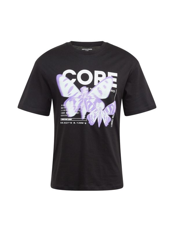 JACK & JONES JACK & JONES Тениска 'BERLIN'  люляк / черно / бяло