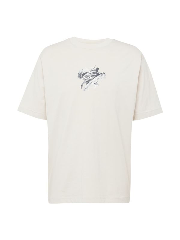 JACK & JONES JACK & JONES Тениска  бежово / черно
