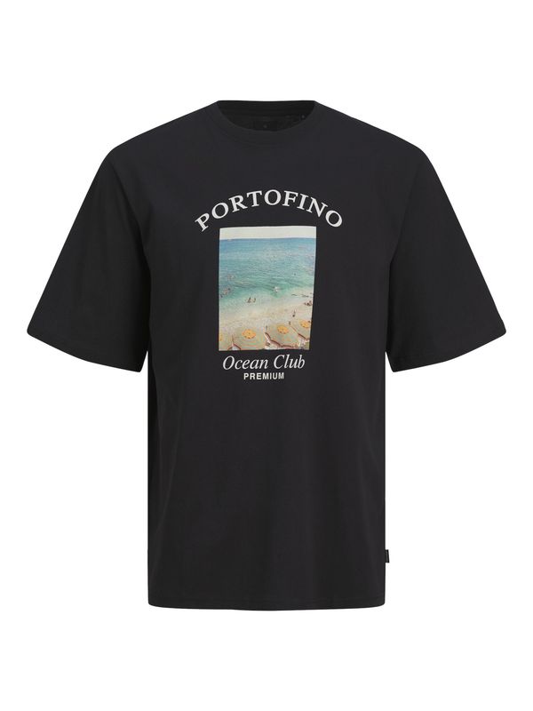 JACK & JONES JACK & JONES Тениска  бежово / светлосиньо / черно / бяло