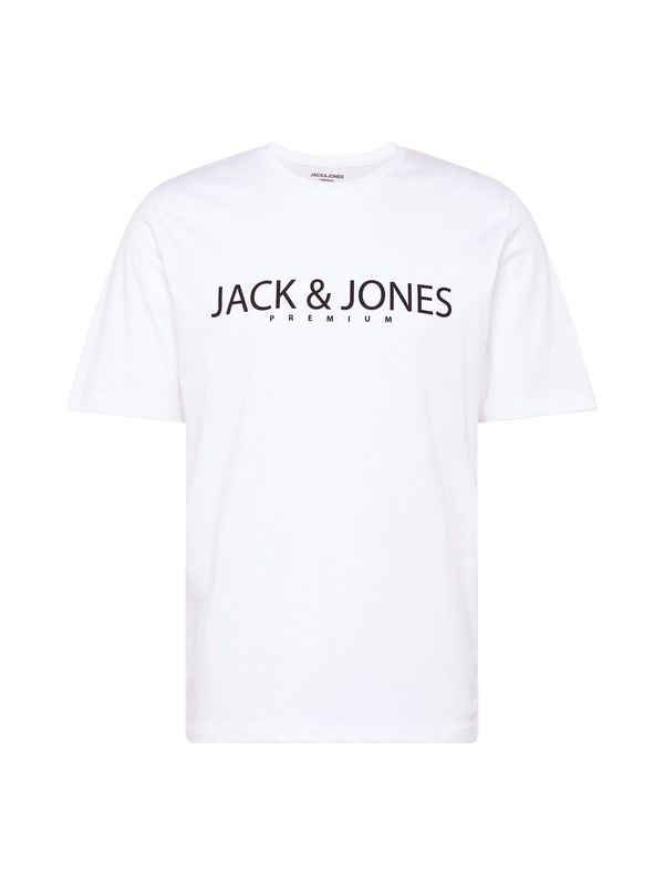 JACK & JONES JACK & JONES Тениска 'Bla Jack'  черно / бяло