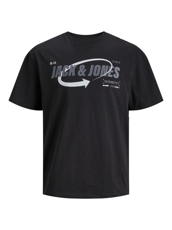 JACK & JONES JACK & JONES Тениска 'BLACK'  светлосиньо / антрацитно черно / черно
