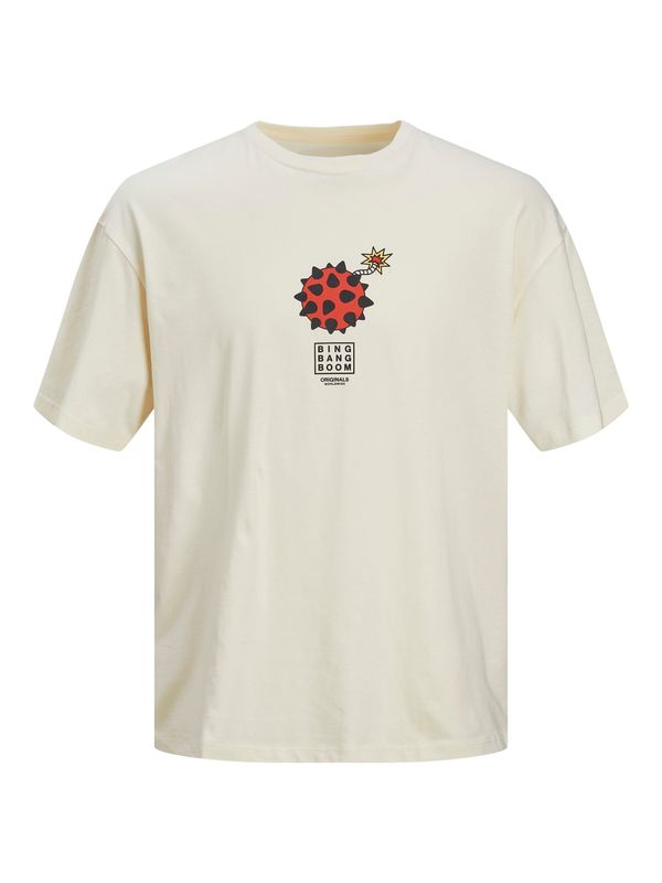 JACK & JONES JACK & JONES Тениска 'BLOCKPOP'  кремаво / жълто / червено / черно