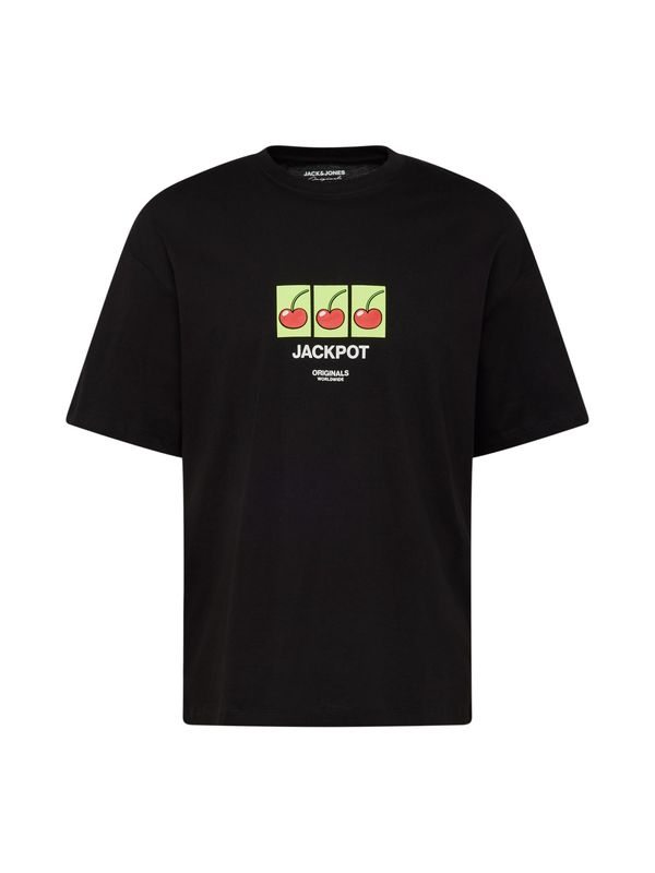 JACK & JONES JACK & JONES Тениска 'BLOCKPOP'  ябълка / пъпеш / черно / бяло