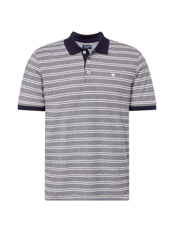 JACK & JONES JACK & JONES Тениска 'BLUWIN'  нощно синьо / бяло