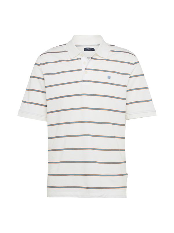 JACK & JONES JACK & JONES Тениска 'BLUWIN'  светлосиньо / оранжево / бяло