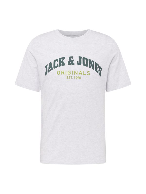 JACK & JONES JACK & JONES Тениска 'BRAD'  зелено / светлозелено / бяло