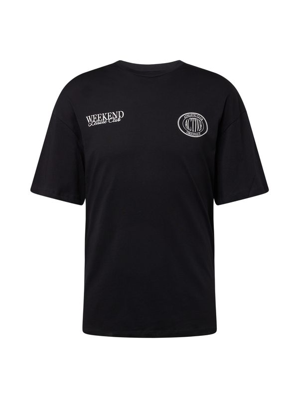 JACK & JONES JACK & JONES Тениска 'BRADLEY'  черно / бяло