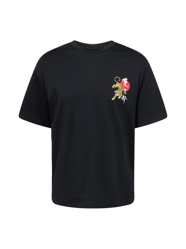 JACK & JONES JACK & JONES Тениска 'BRADLEY NAGASAKI'  златистожълто / червено / черно / бяло