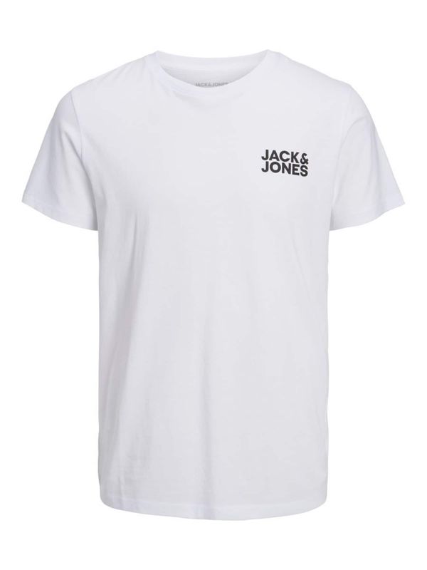 JACK & JONES JACK & JONES Тениска  черно / бяло