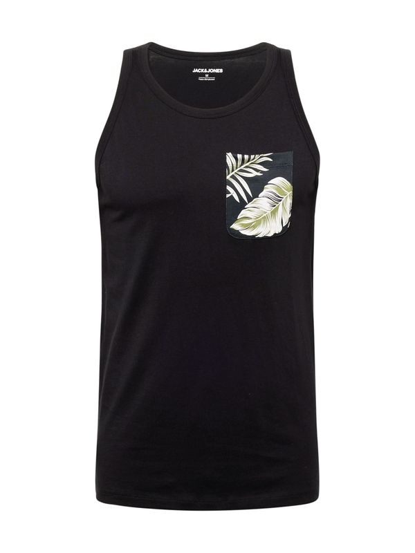 JACK & JONES JACK & JONES Тениска 'CHILL'  светлозелено / черно / бяло