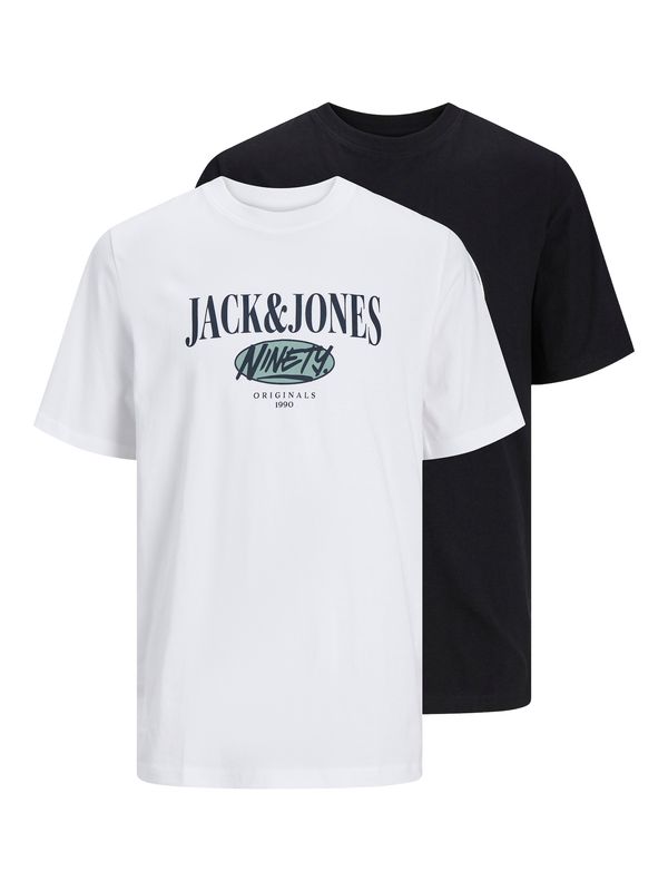 JACK & JONES JACK & JONES Тениска 'Cobin'  синьо / пудра / черно / бяло