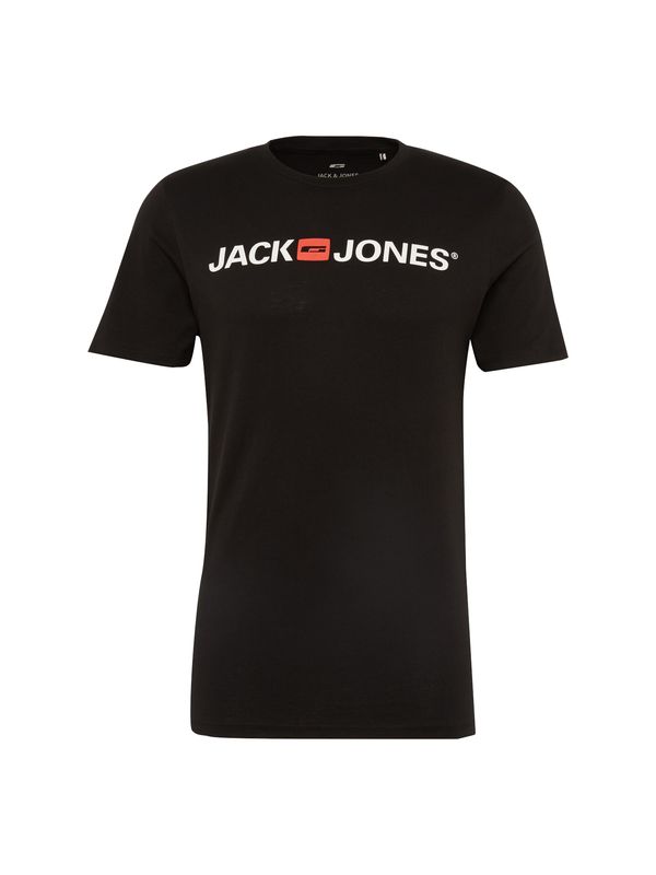 JACK & JONES JACK & JONES Тениска 'Essentials'  ярко червено / черно / бяло