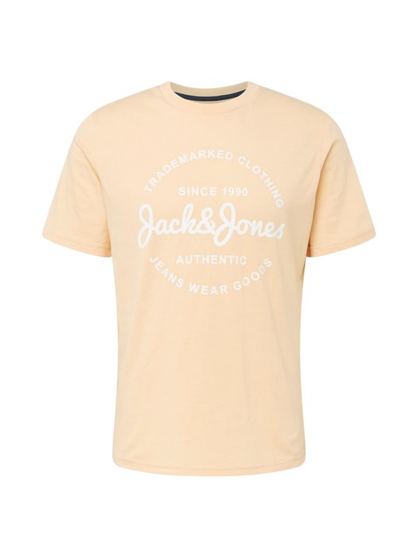 JACK & JONES JACK & JONES Тениска 'FOREST'  кайсия / бяло
