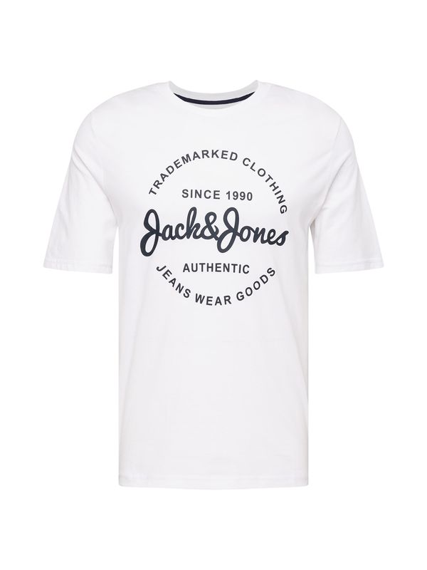 JACK & JONES JACK & JONES Тениска 'FOREST'  нощно синьо / бяло