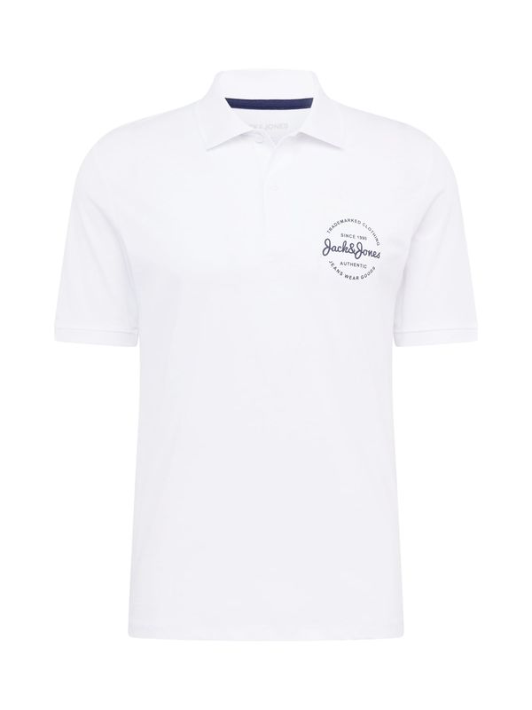 JACK & JONES JACK & JONES Тениска 'Forest'  тъмносиво / бяло