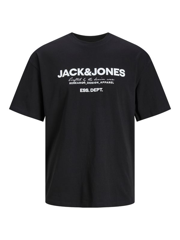 JACK & JONES JACK & JONES Тениска 'GALE'  черно / бяло