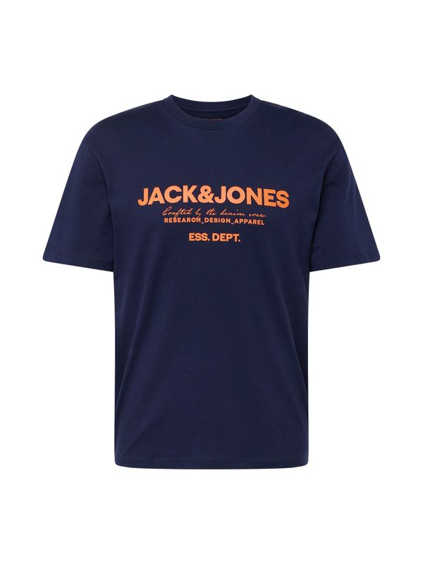 JACK & JONES JACK & JONES Тениска 'GALE'  нощно синьо / оранжево