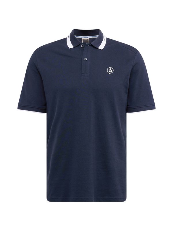 JACK & JONES JACK & JONES Тениска 'HASS'  нейви синьо / бяло