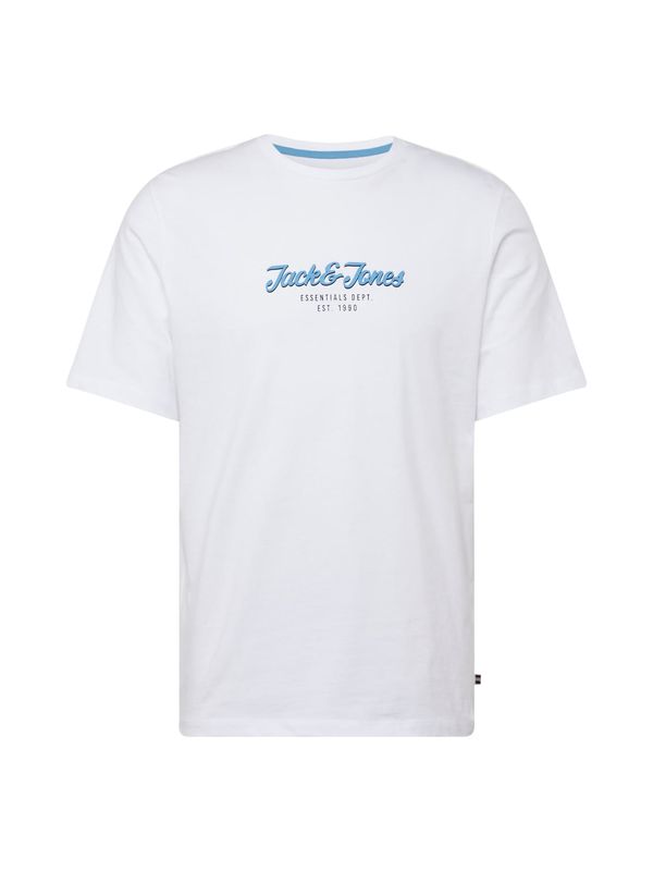 JACK & JONES JACK & JONES Тениска 'HENRY'  лазурно синьо / черно / бяло