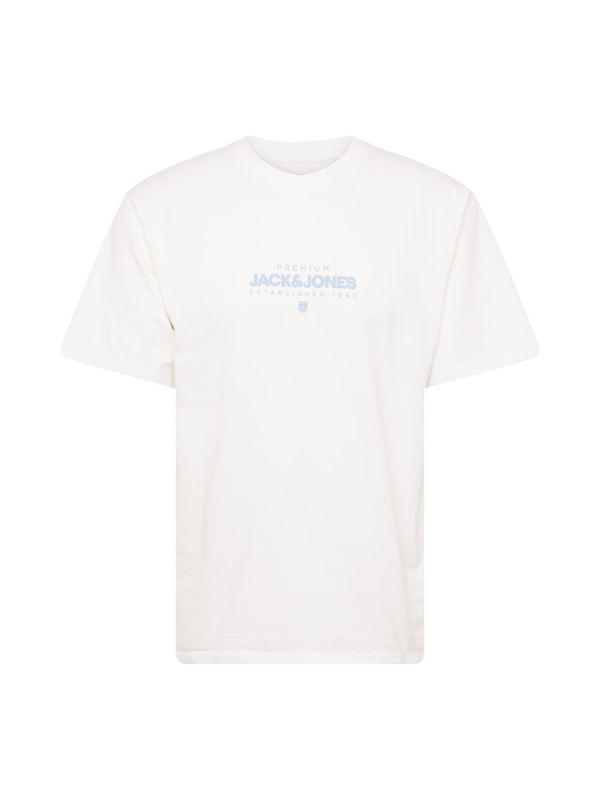 JACK & JONES JACK & JONES Тениска 'HUXI'  светлосиньо / бяло