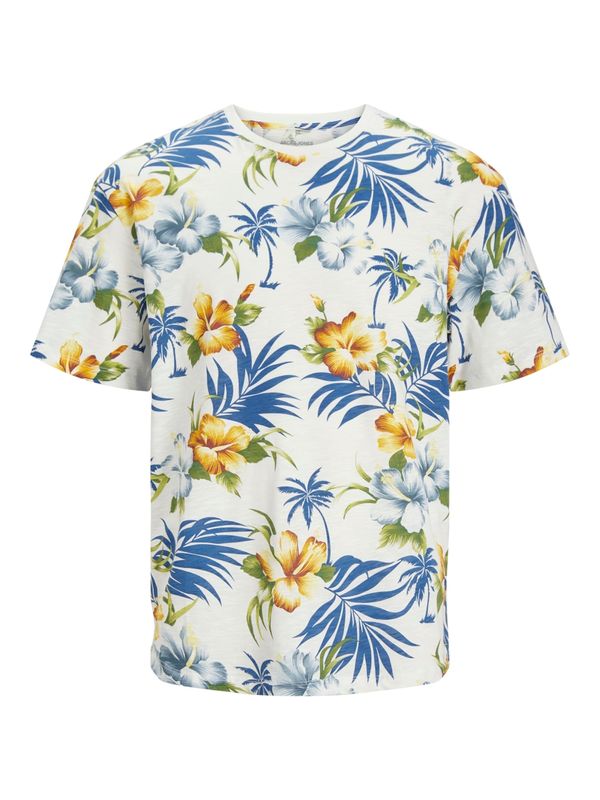 JACK & JONES JACK & JONES Тениска 'JEFF'  кралско синьо / маслина / оранжево / бяло