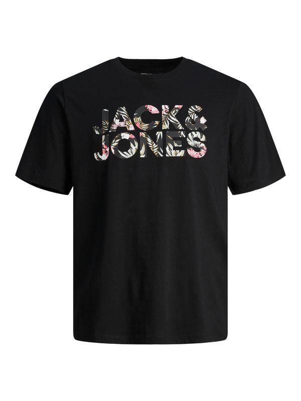 JACK & JONES JACK & JONES Тениска 'JEFF'  тъмносиво / светлозелено / светлорозово / черно