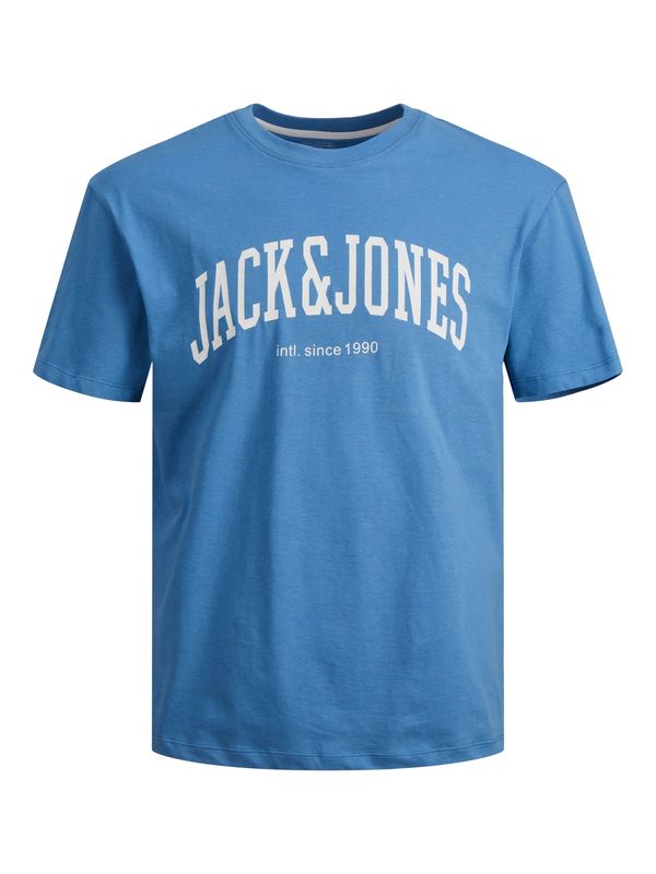 JACK & JONES JACK & JONES Тениска 'JOSH'  небесносиньо / бяло