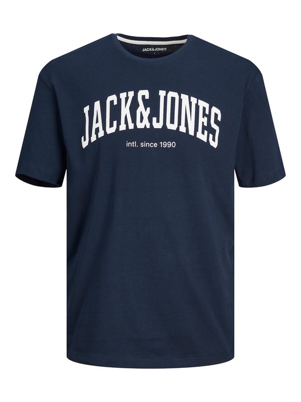 JACK & JONES JACK & JONES Тениска 'Josh'  нейви синьо / бяло