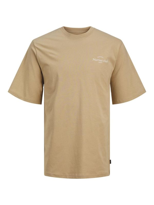 JACK & JONES JACK & JONES Тениска  камел / бяло