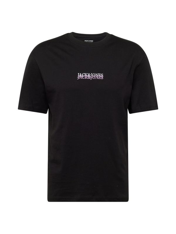 JACK & JONES JACK & JONES Тениска 'LAFAYETTE'  бледорозово / черно / бяло