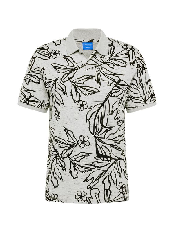 JACK & JONES JACK & JONES Тениска 'LAFAYETTE'  черно / бяло