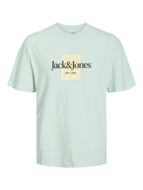 JACK & JONES JACK & JONES Тениска 'Lafayette'  пастелно синьо / жълто / черно