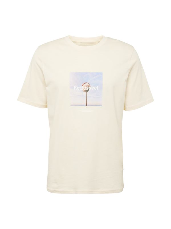 JACK & JONES JACK & JONES Тениска 'LAFAYETTE'  светлобежово / светлосиньо / кафяво / бяло