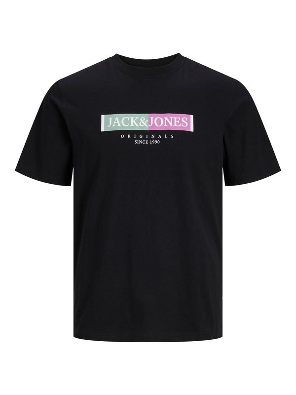 JACK & JONES JACK & JONES Тениска 'LAFAYETTE'  зелено / лилав / черно / бяло