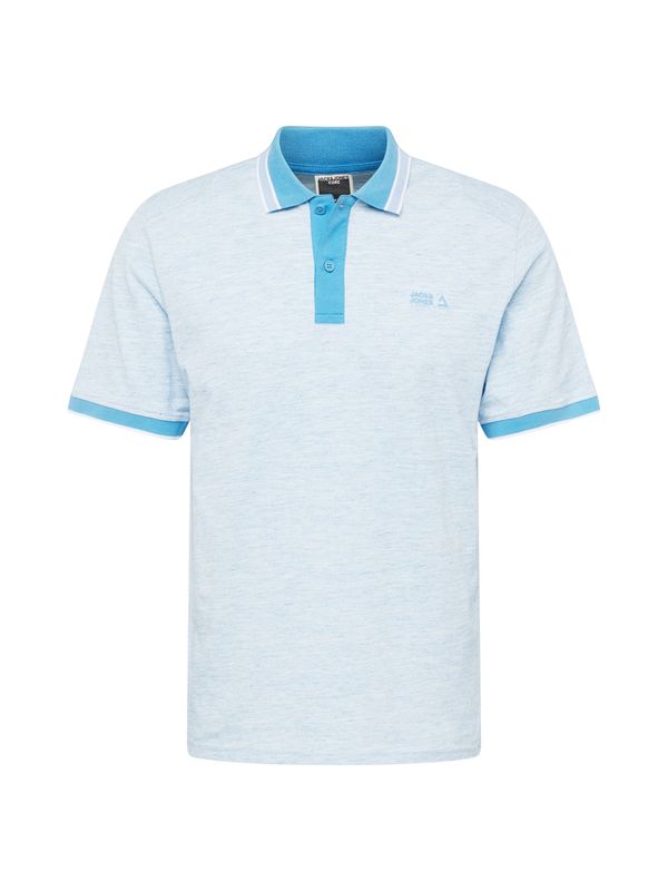 JACK & JONES JACK & JONES Тениска  лазурно синьо / синьо меланж