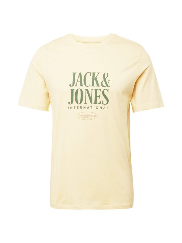 JACK & JONES JACK & JONES Тениска 'LUCCA'  жълто / зелено
