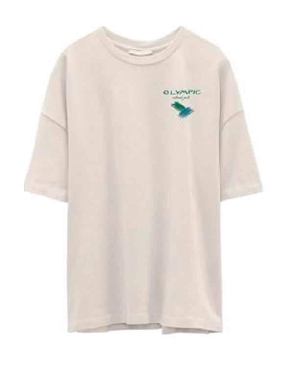 JACK & JONES JACK & JONES Тениска 'LYMPIC'  бежово / синьо / жълто / зелено