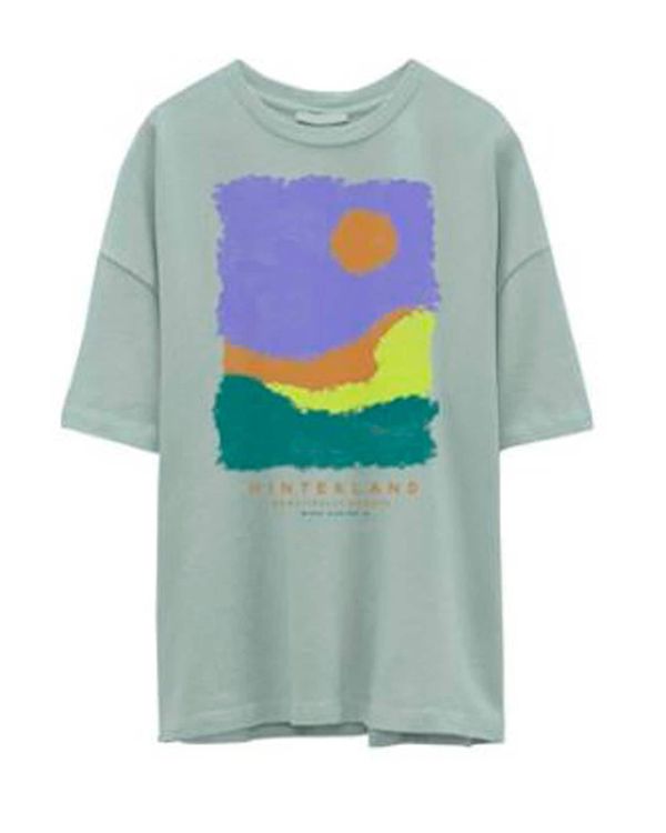 JACK & JONES JACK & JONES Тениска 'LYMPIC'  мента / тъмнозелено / лилав / оранжево