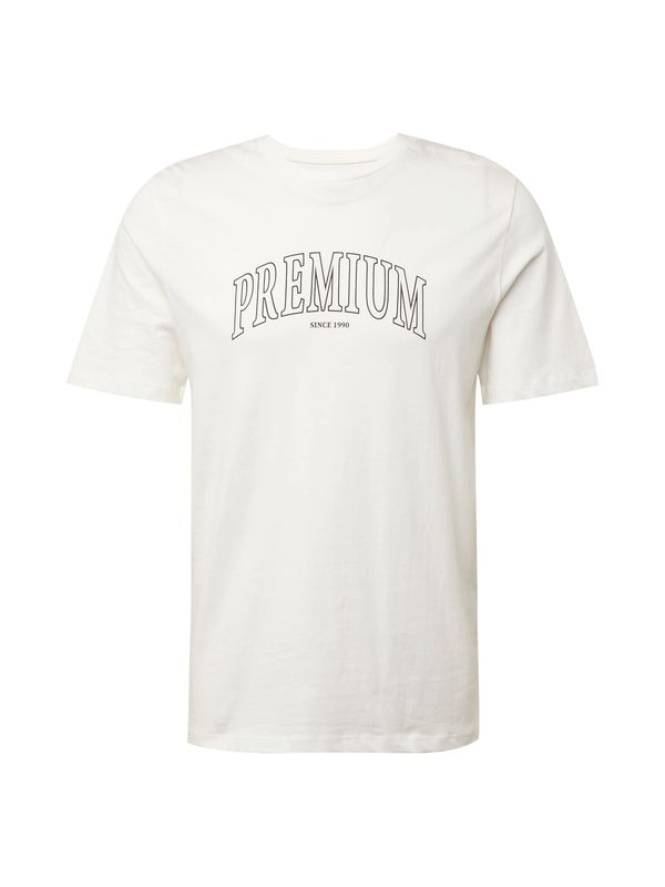 JACK & JONES JACK & JONES Тениска 'MALIK'  черно / бяло