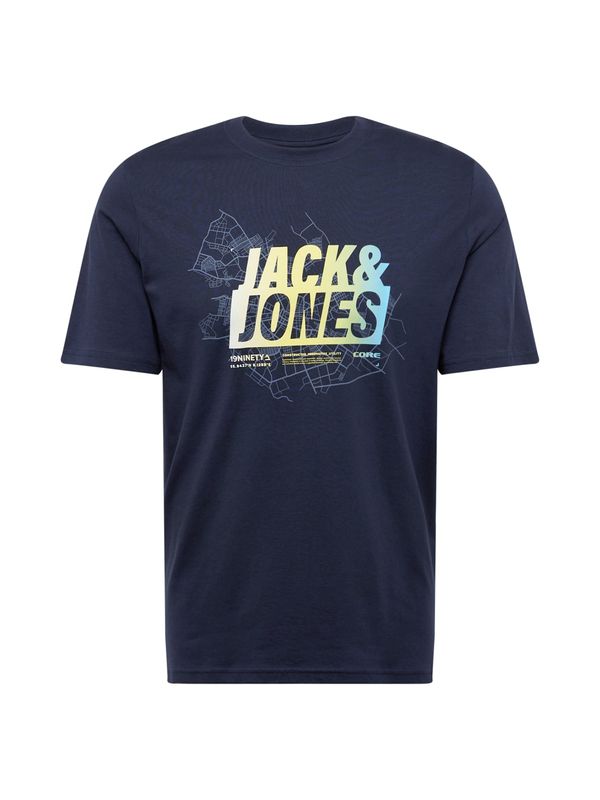 JACK & JONES JACK & JONES Тениска 'MAP SUMMER'  нейви синьо / светлосиньо / светлозелено