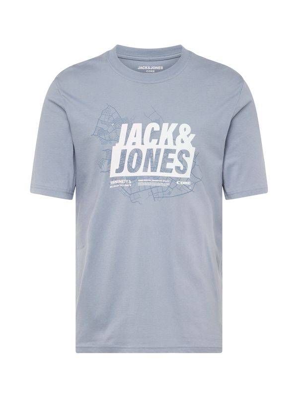 JACK & JONES JACK & JONES Тениска 'MAP SUMMER'  опал / бяло