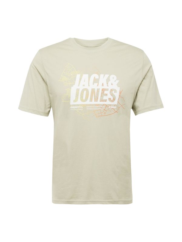 JACK & JONES JACK & JONES Тениска 'MAP SUMMER'  жълто / пастелно зелено / оранжево / бяло
