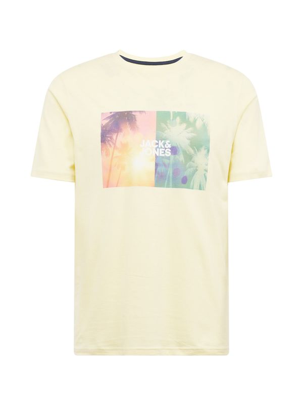 JACK & JONES JACK & JONES Тениска 'NAVIN'  светложълто / зелено / лилав / оранжево