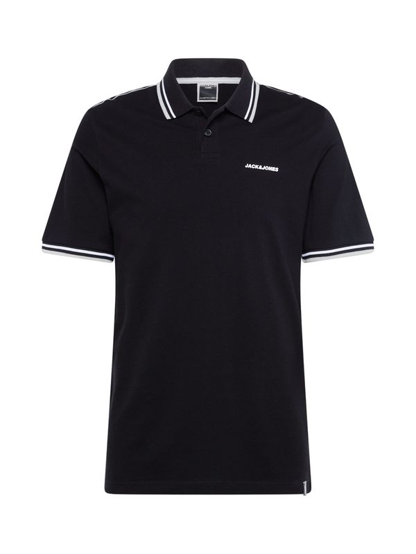 JACK & JONES JACK & JONES Тениска 'PARKER'  черно / бяло
