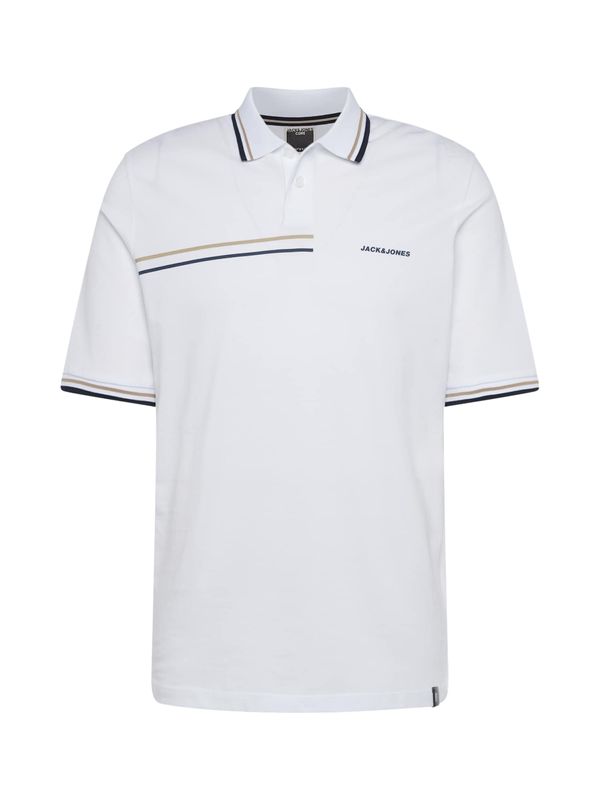 JACK & JONES JACK & JONES Тениска 'PARKER'  камел / морскосиньо / бяло