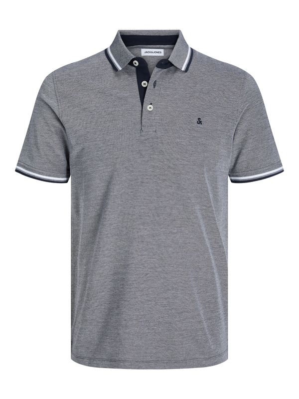 JACK & JONES JACK & JONES Тениска 'PAULOS'  морскосиньо / бяло