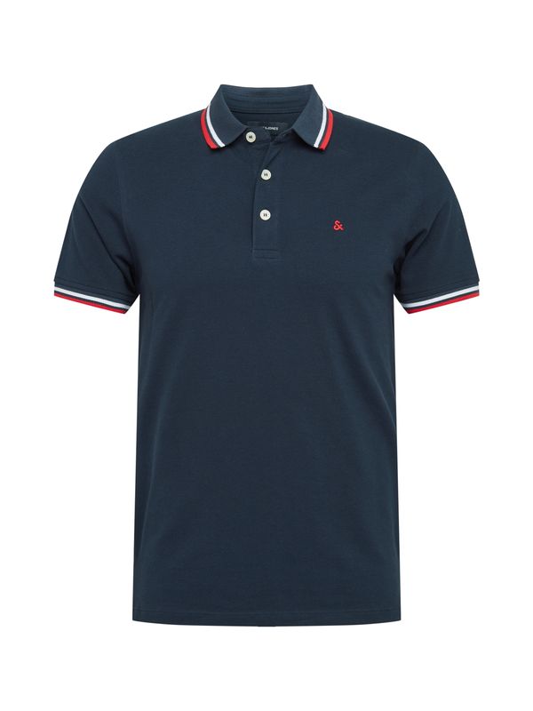 JACK & JONES JACK & JONES Тениска 'Paulos'  тъмносиньо / червено / бяло